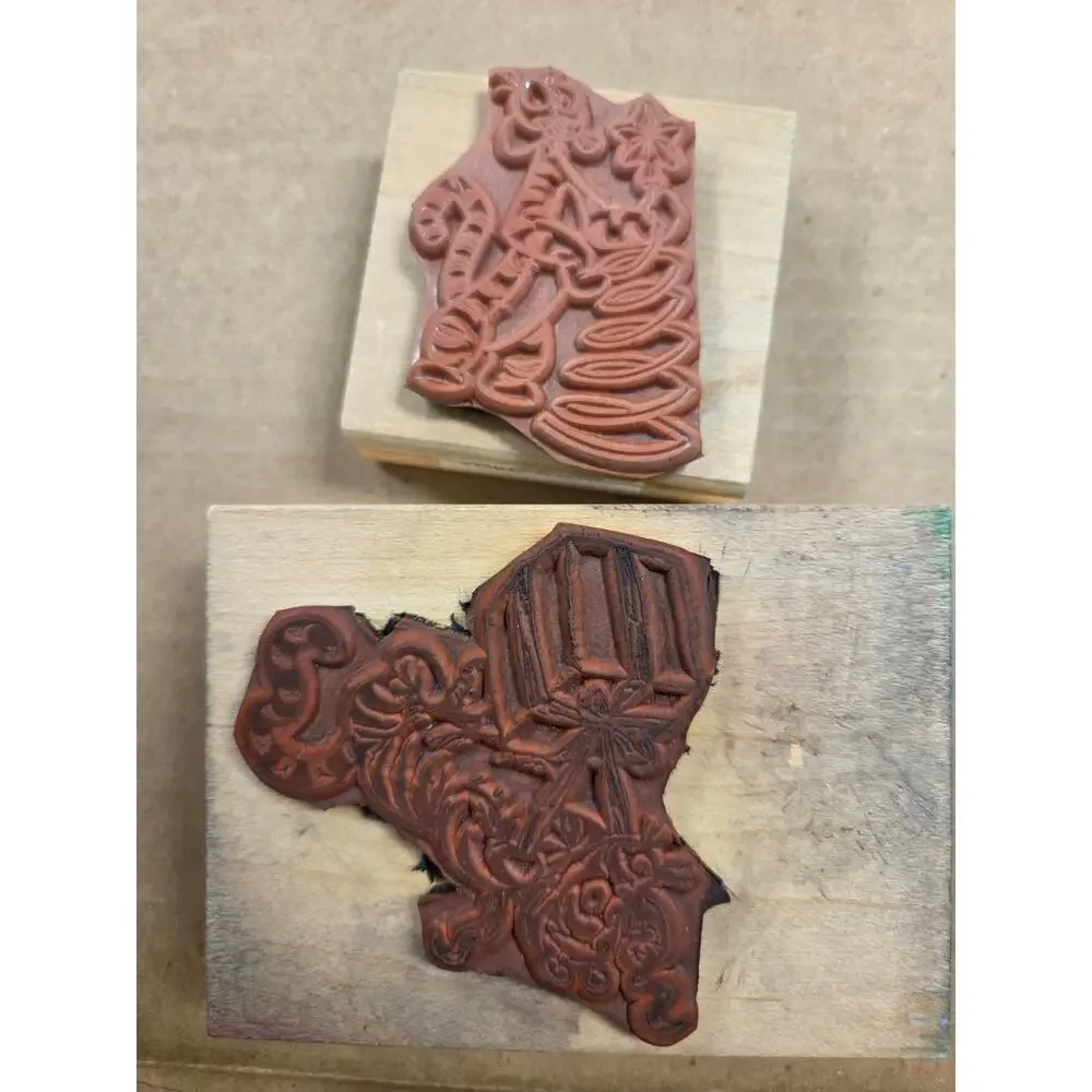 All Night Media Disney Pooh Tigger Rubber Ink Stamps Crafting Scrapbook Lot of 2